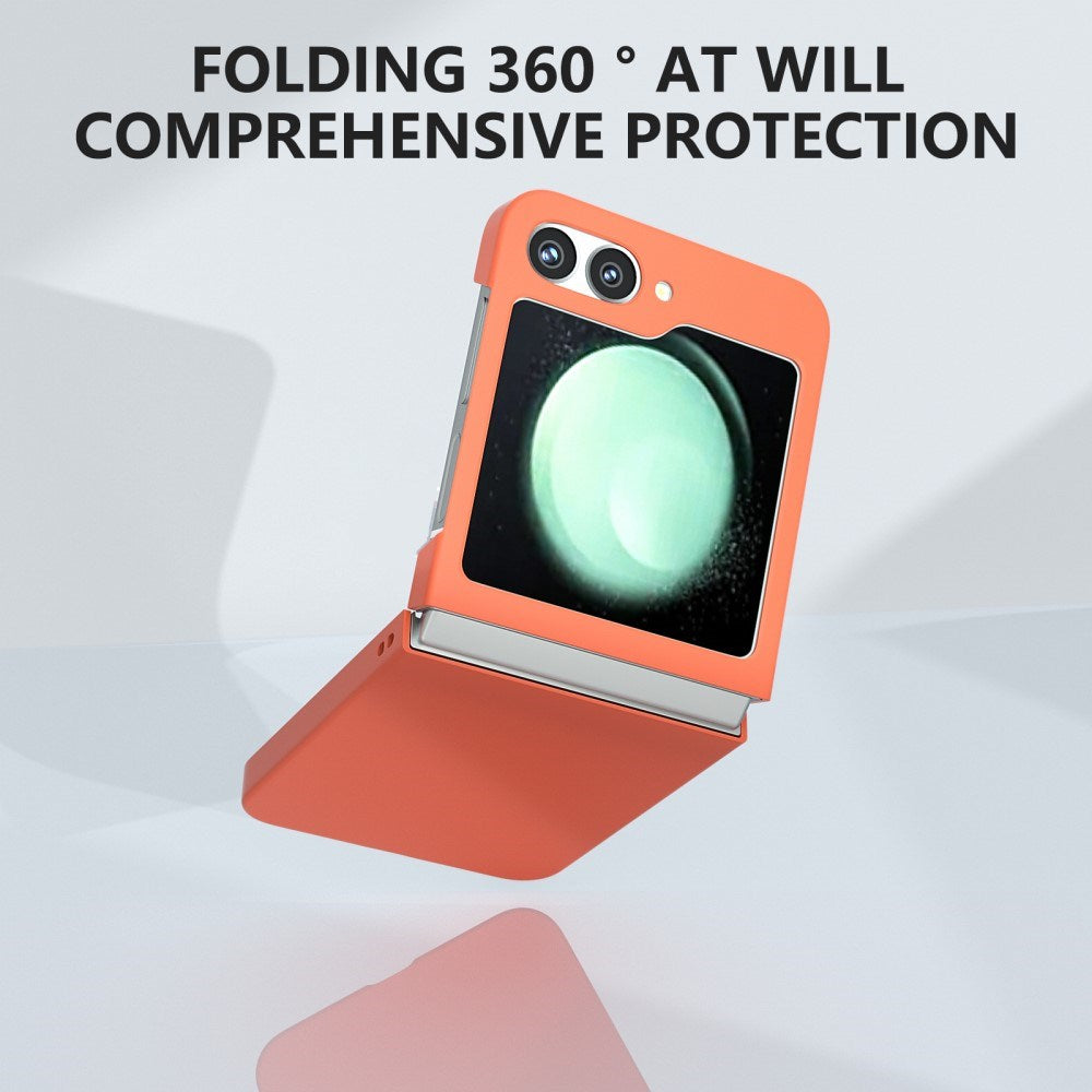 EIDERWOOD Samsung Galaxy Z Flip7 FE / Flip6 Gummibelagt Hård Plastik Mobil Cover - Orange