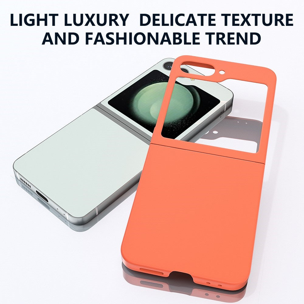 EIDERWOOD Samsung Galaxy Z Flip7 FE / Flip6 Gummibelagt Hård Plastik Mobil Cover - Orange