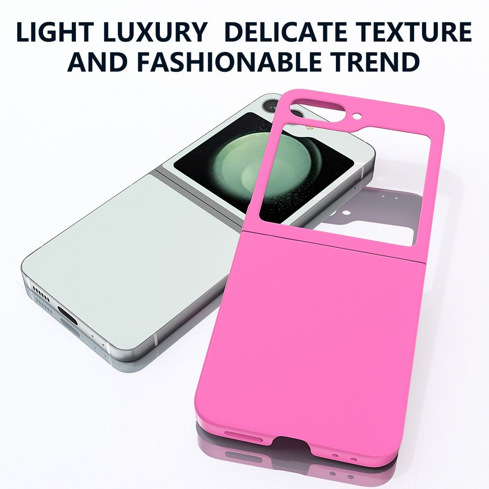 EIDERWOOD Samsung Galaxy Z Flip7 FE / Flip6 Gummibelagt Hård Plastik Mobil Cover - Pink