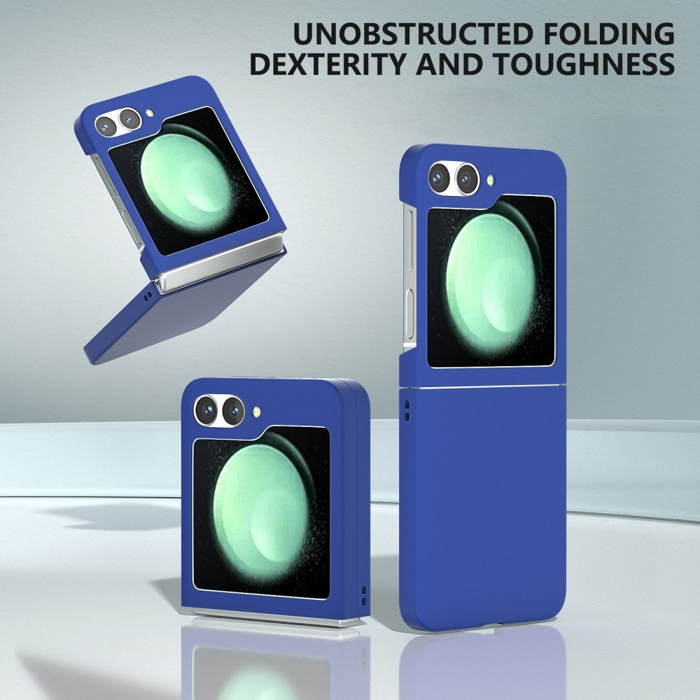 EIDERWOOD Samsung Galaxy Z Flip7 FE / Flip6 Gummibelagt Hård Plastik Mobil Cover - Blå
