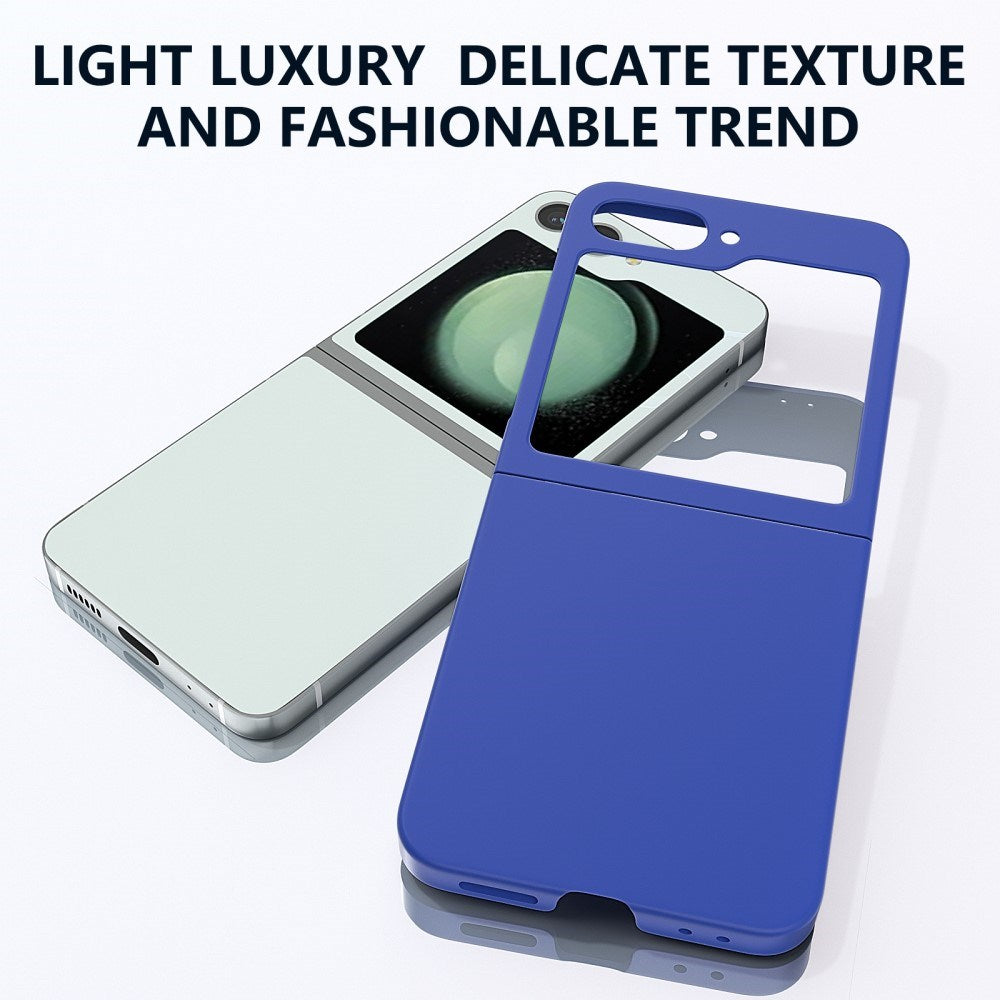 EIDERWOOD Samsung Galaxy Z Flip7 FE / Flip6 Gummibelagt Hård Plastik Mobil Cover - Blå