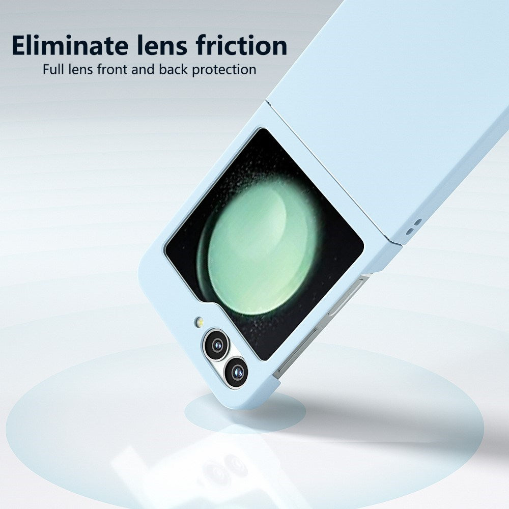 EIDERWOOD Samsung Galaxy Z Flip7 FE / Flip6 Gummibelagt Hård Plastik Mobil Cover - Lyseblå