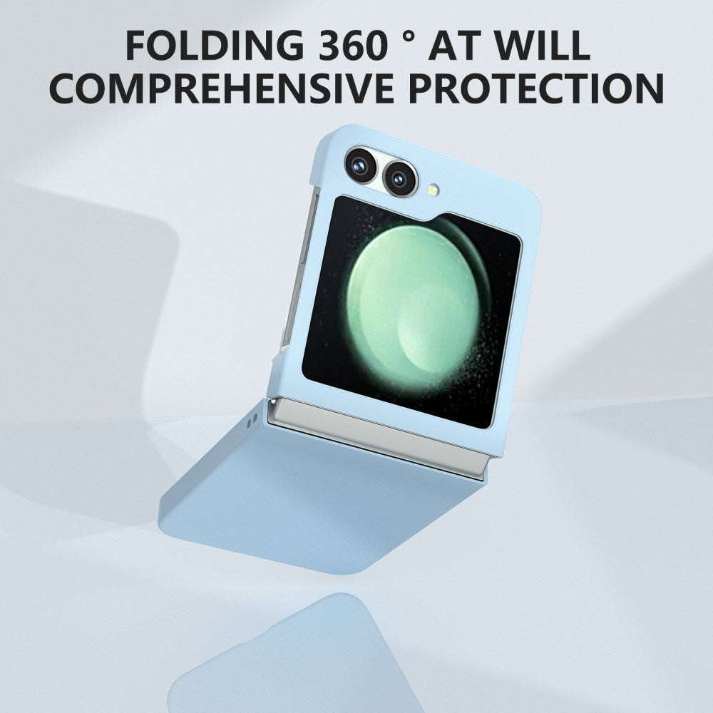 EIDERWOOD Samsung Galaxy Z Flip7 FE / Flip6 Gummibelagt Hård Plastik Mobil Cover - Lyseblå