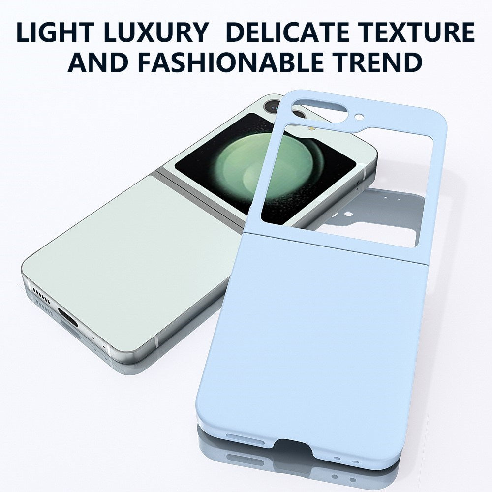 EIDERWOOD Samsung Galaxy Z Flip7 FE / Flip6 Gummibelagt Hård Plastik Mobil Cover - Lyseblå