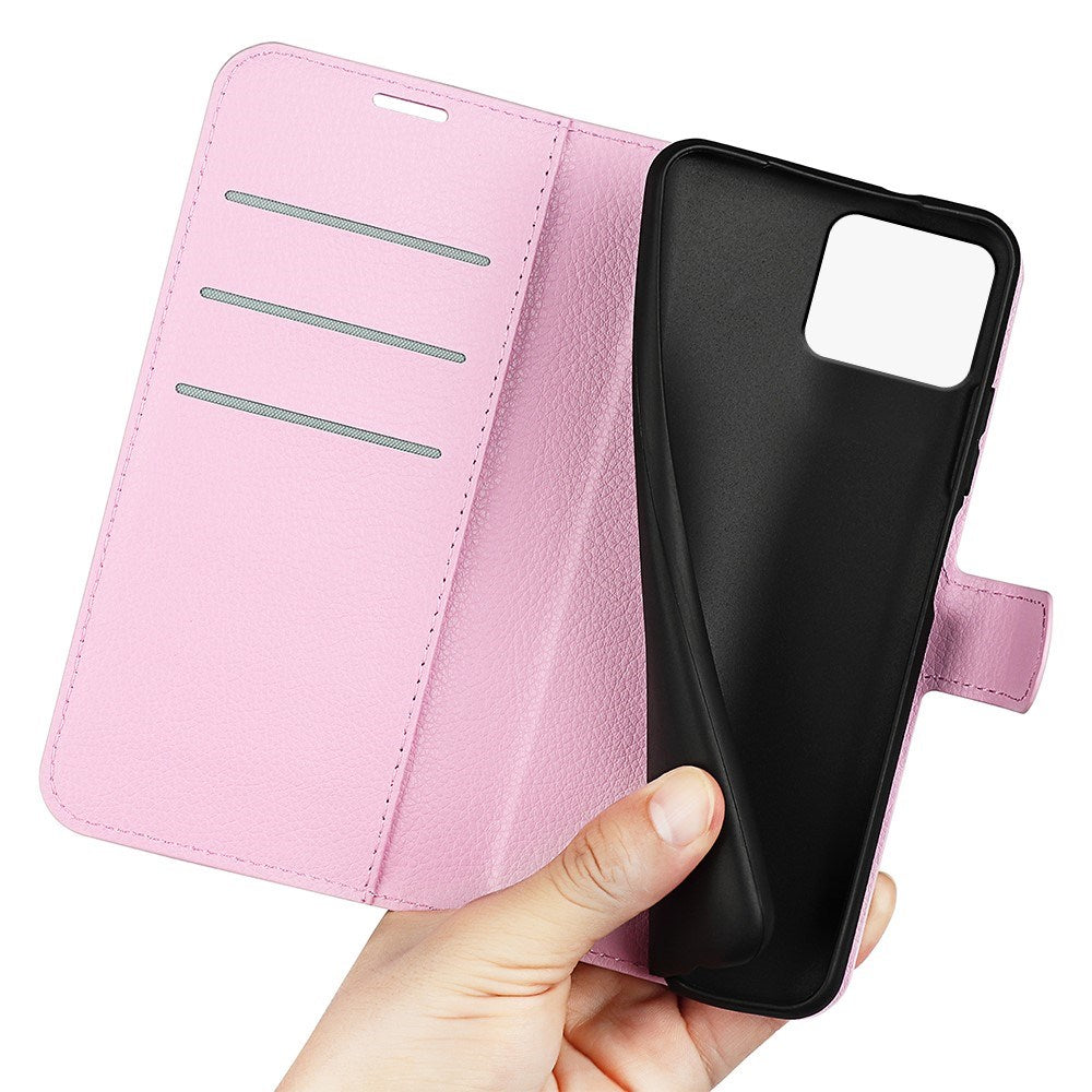 EIDERWOOD Asus Zenfone 11 Ultra Litchi Læder Mobil Cover m. Pung - Pink