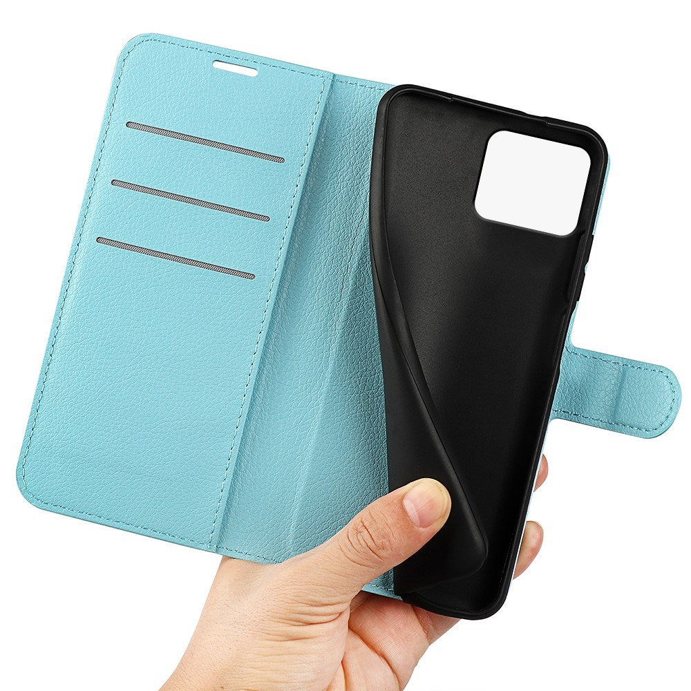 EIDERWOOD Asus Zenfone 11 Ultra Litchi Læder Mobil Cover m. Pung - Blå