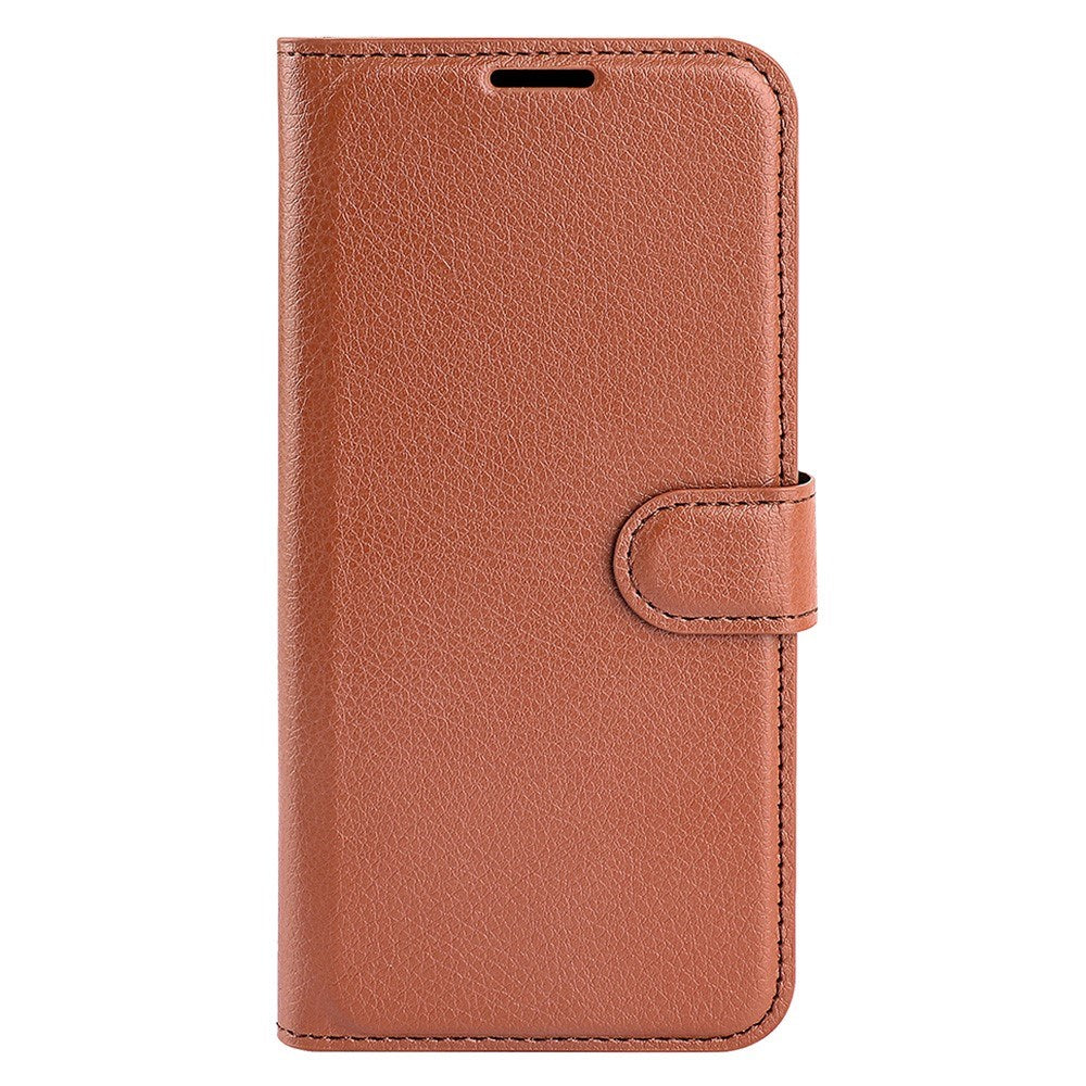 EIDERWOOD Asus Zenfone 11 Ultra Litchi Læder Mobil Cover m. Pung - Brun