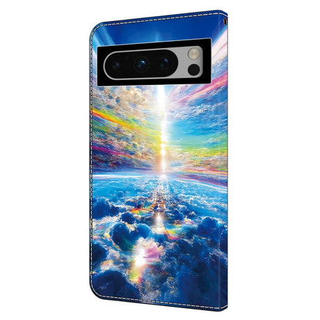 EIDERWOOD Google Pixel 9 Pro XL Læder Mobil Cover m. Pung & Ståfunktion - Himmel