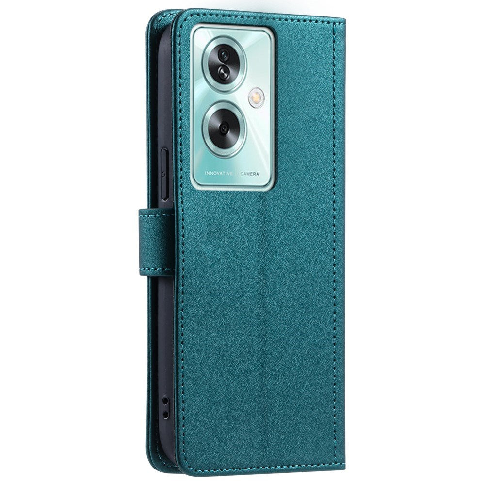 EIDERWOOD OnePlus Nord N30 SE (5G) / Oppo A79 (5G) / A2 (5G) Læder Mobil Cover m. Strop & Crossbody Taske Funktion - Grøn