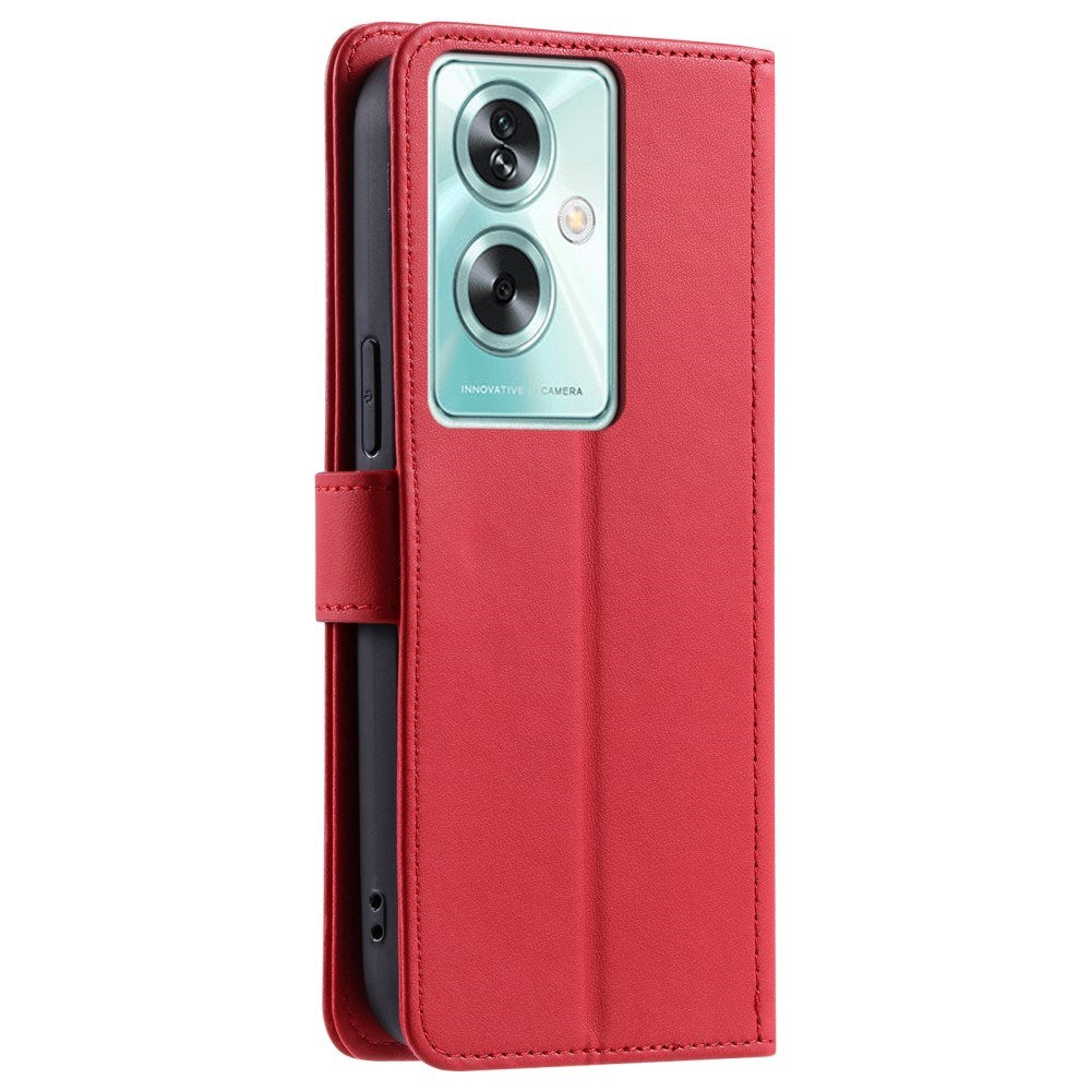 EIDERWOOD OnePlus Nord N30 SE (5G) / Oppo A79 (5G) / A2 (5G) Læder Mobil Cover m. Strop & Crossbody Taske Funktion - Rød
