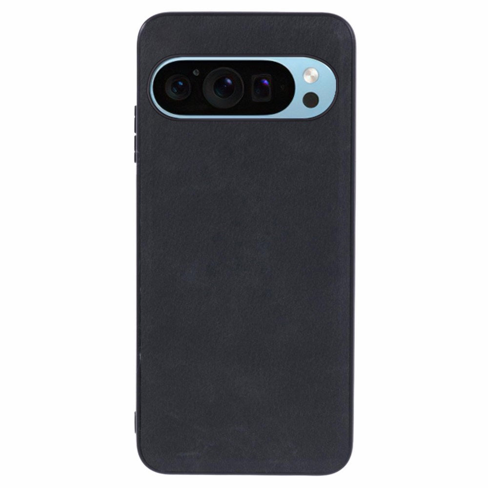 EIDERWOOD Google Pixel 9 Pro XL Læderbelagt Plastik Mobil Cover - Sort