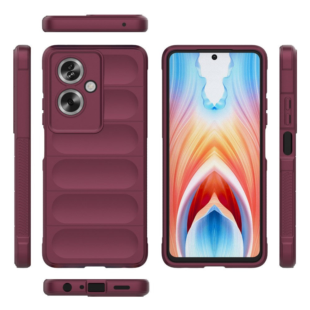EIDERWOOD OPPO A79 (5G) / A2 (5G) Fleksibelt Plastik Mobil Cover - Vinrød