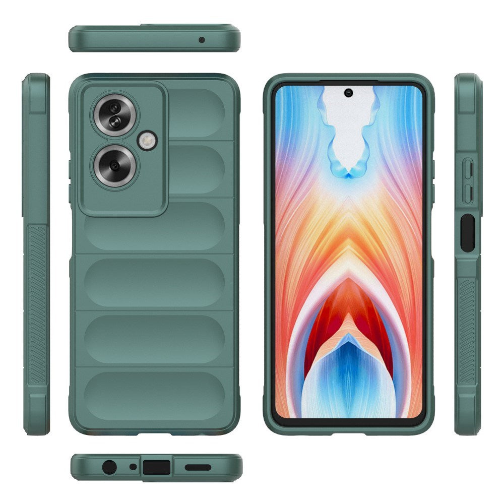 EIDERWOOD Oppo A79 (5G) / A2 (5G) Fleksibelt Plastik Mobil Cover - Grøn