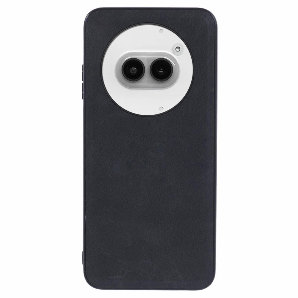 EIDERWOOD Nothing Phone (2a) / (2a) Plus Kunstlæder Mobil Cover m. Fleksibel Plastik Kanter - Sort