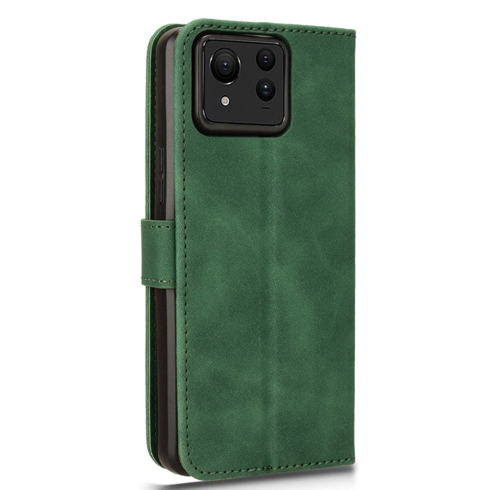 EIDERWOOD Asus Zenfone 11 Ultra Læder Mobil Cover m. Pung & Ståfunktion - Grøn