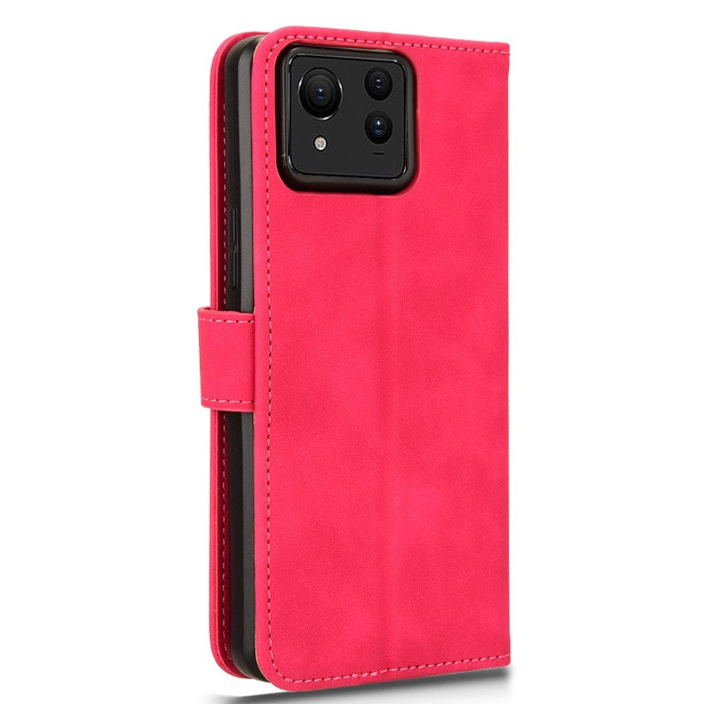 EIDERWOOD Asus Zenfone 11 Ultra Læder Mobil Cover m. Pung & Ståfunktion - Pink