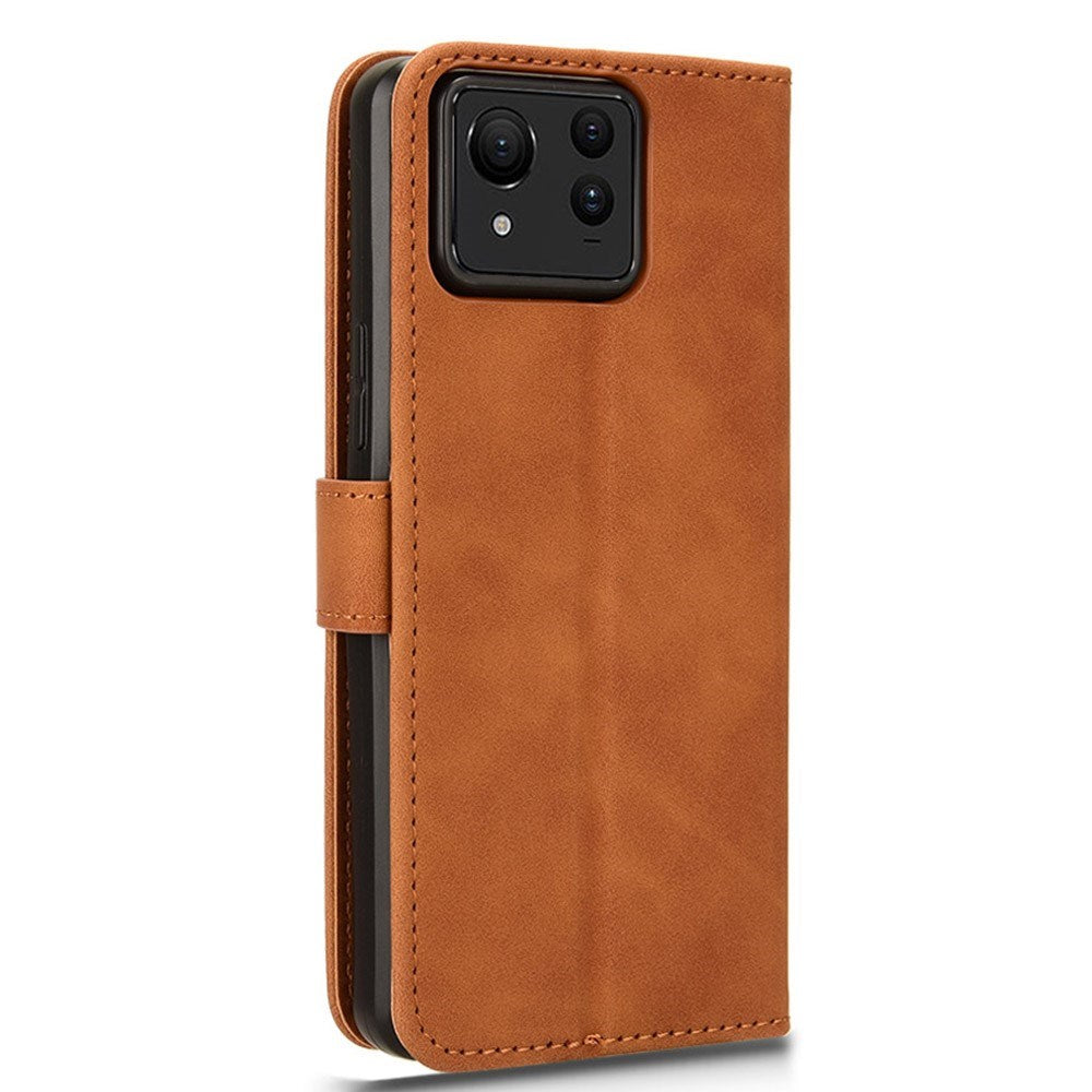 EIDERWOOD Asus Zenfone 11 Ultra Læder Mobil Cover m. Pung & Ståfunktion - Brun