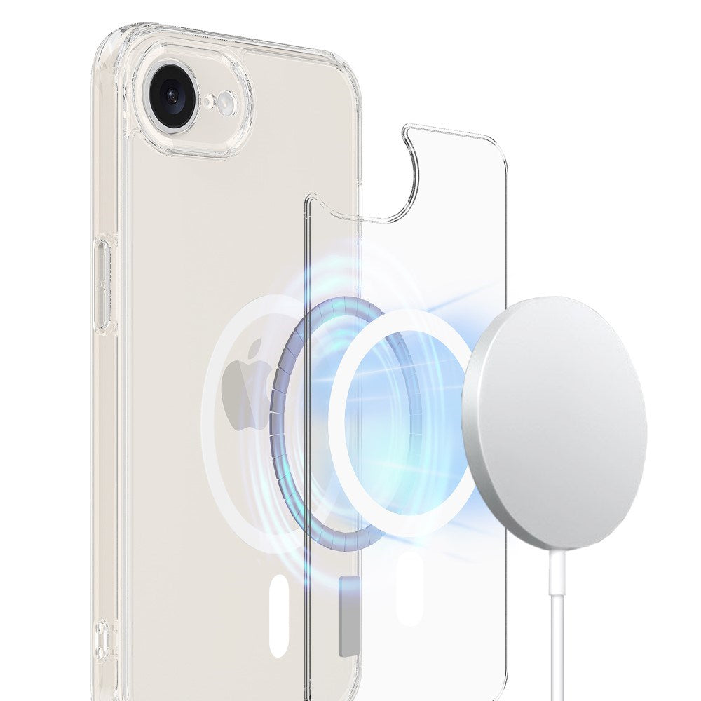 EIDERWOOD iPhone 16e MagSafe-Kompatibelt Slim Gennemsigtigt Cover i Fleksibelt Plast