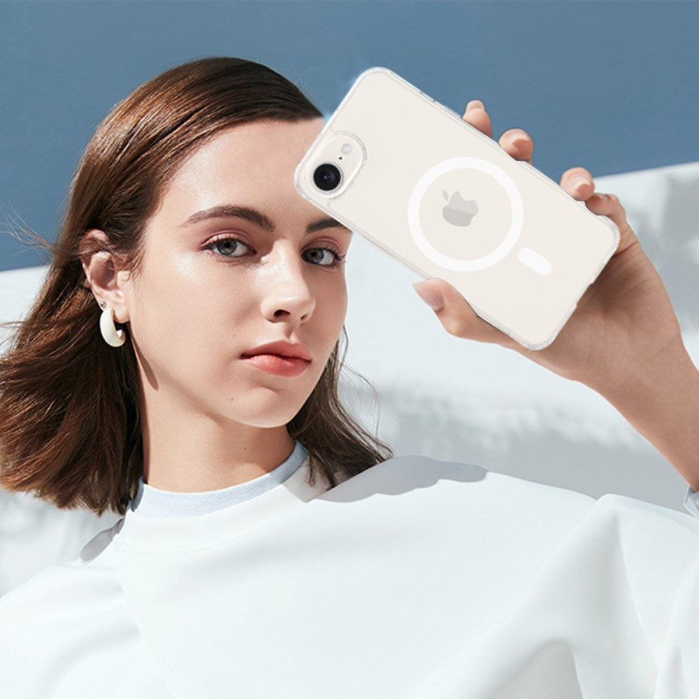 EIDERWOOD iPhone 16e MagSafe-Kompatibelt Slim Gennemsigtigt Cover i Fleksibelt Plast