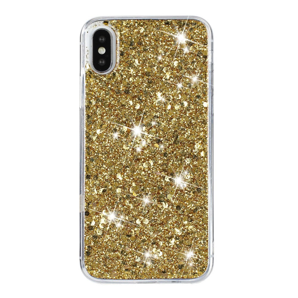 EIDERWOOD iPhone X / XS Glitter Mobil Cover - Guld