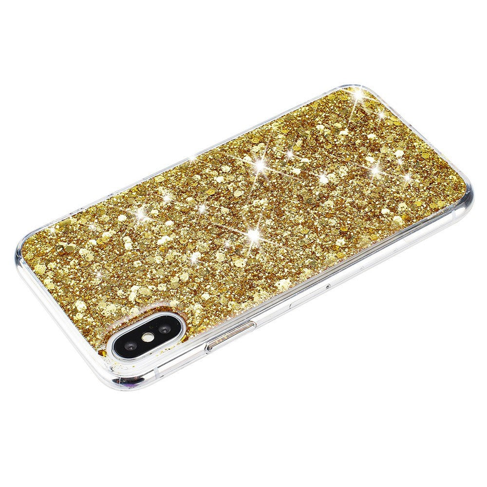 EIDERWOOD iPhone X / XS Glitter Mobil Cover - Guld