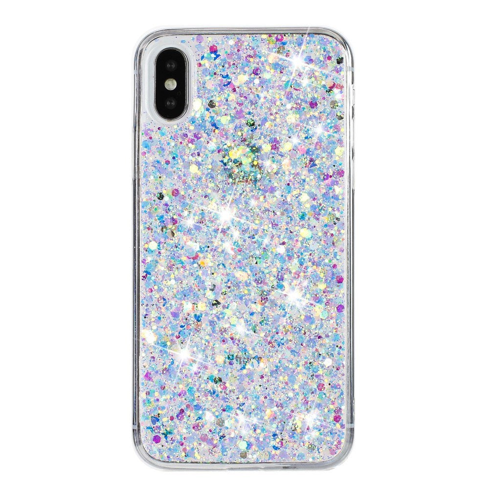 EIDERWOOD iPhone X / XS Glitter Mobil Cover - Sølv
