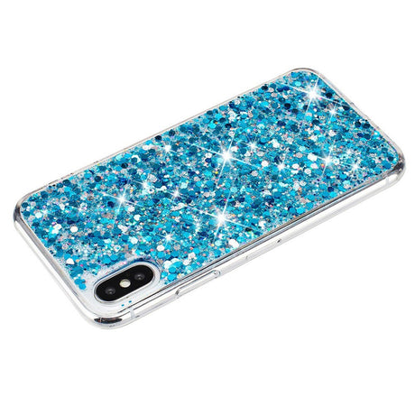 EIDERWOOD iPhone X / XS Glitter Mobil Cover - Blå