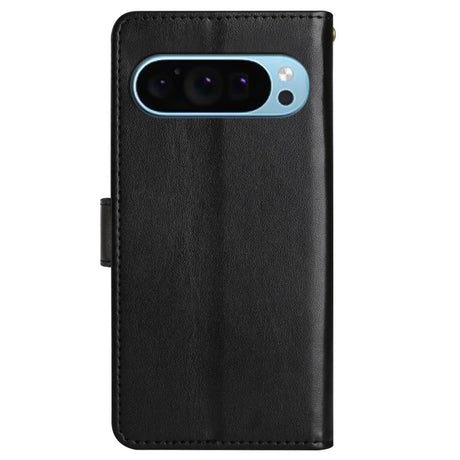 EIDERWOOD Google Pixel 9 / 9 Pro Sommerfugle Læder Mobil Cover m. Pung - Sort