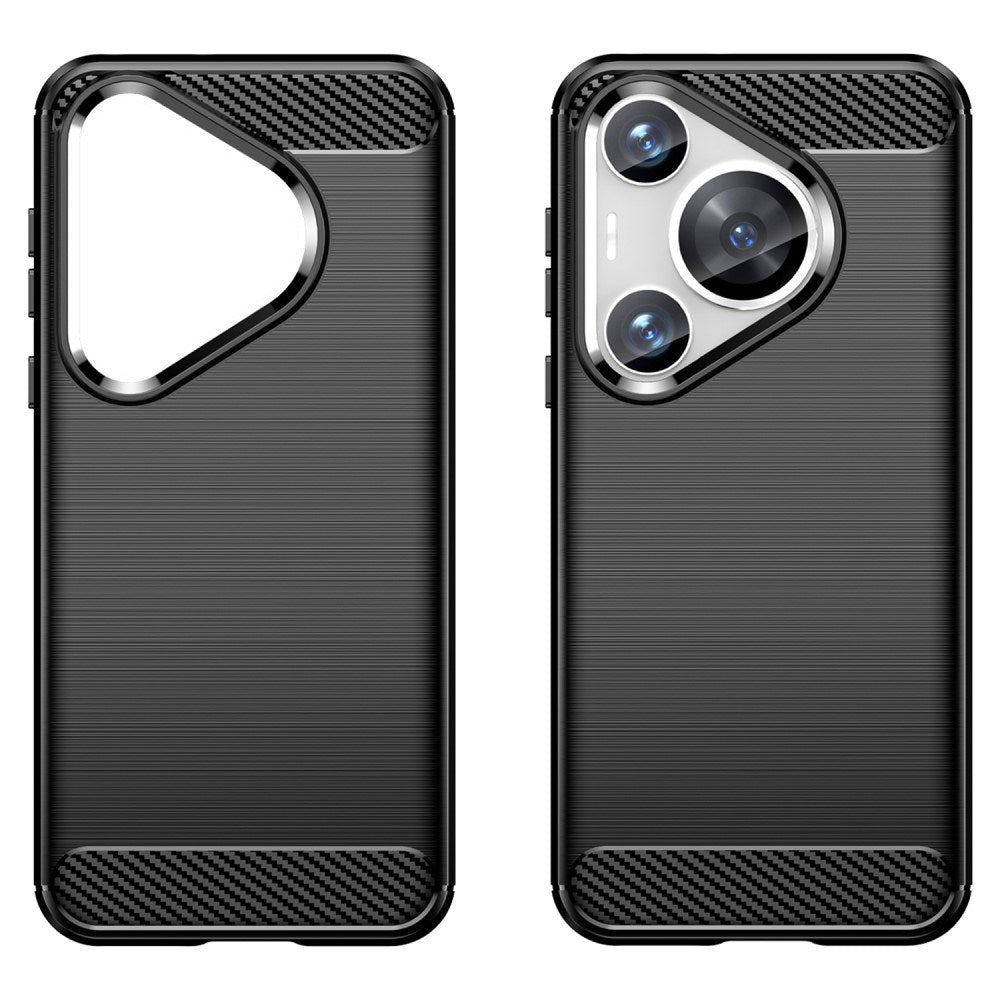 EIDERWOOD Huawei Pura 70 Pro / 70 Pro+ (Plus) Brushed Carbon Mobil Cover - Sort