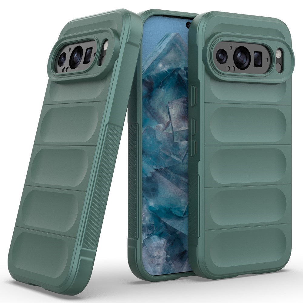 EIDERWOOD Google Pixel 9 / Pixel 9 Pro Fleksibelt Plastik Mobil Cover - Grøn