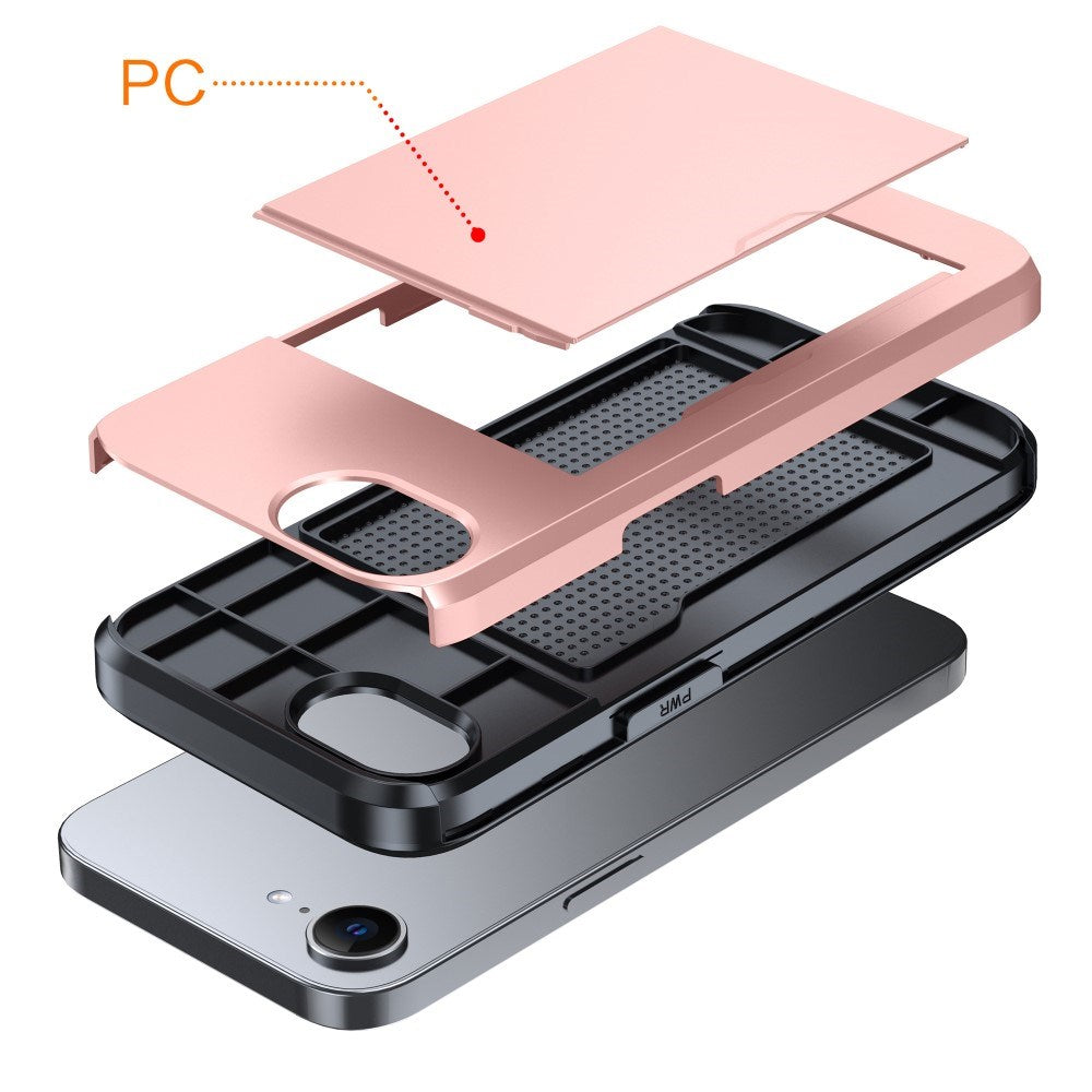 EIDERWOOD iPhone 17e / 16e Cover med Kortholder - Rød