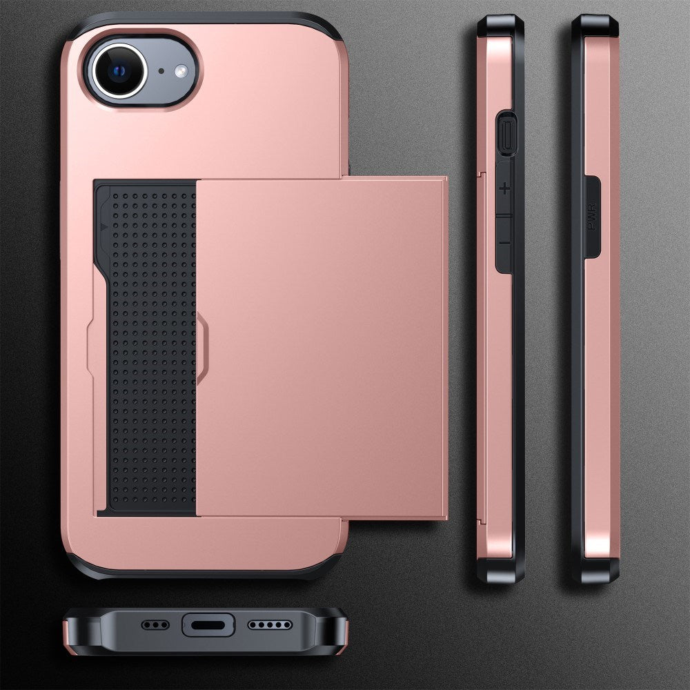 EIDERWOOD iPhone 17e / 16e Cover med Kortholder - Rød