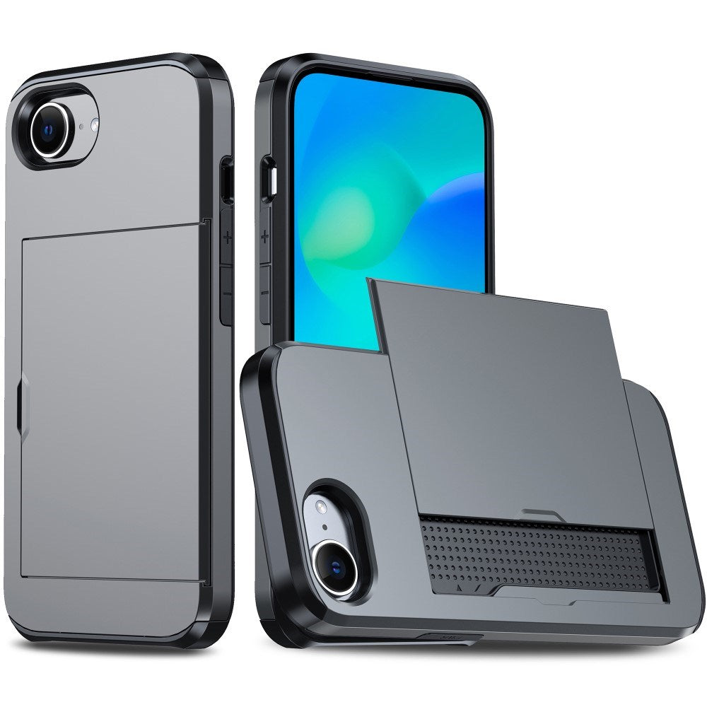 EIDERWOOD iPhone 17e / 16e Cover med Kortholder - Grå