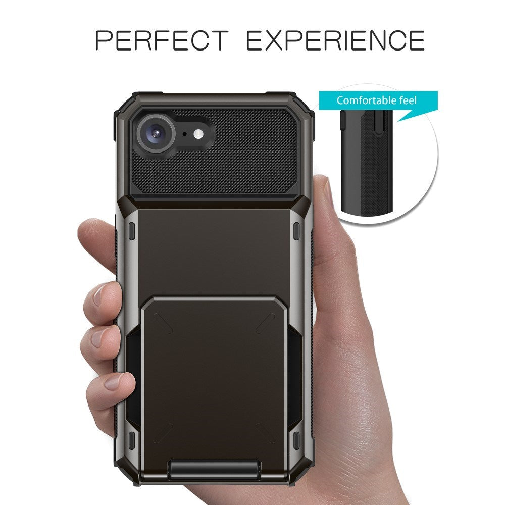 EIDERWOOD iPhone 17e / 16e Mobil Cover m. Kortholder - Rød