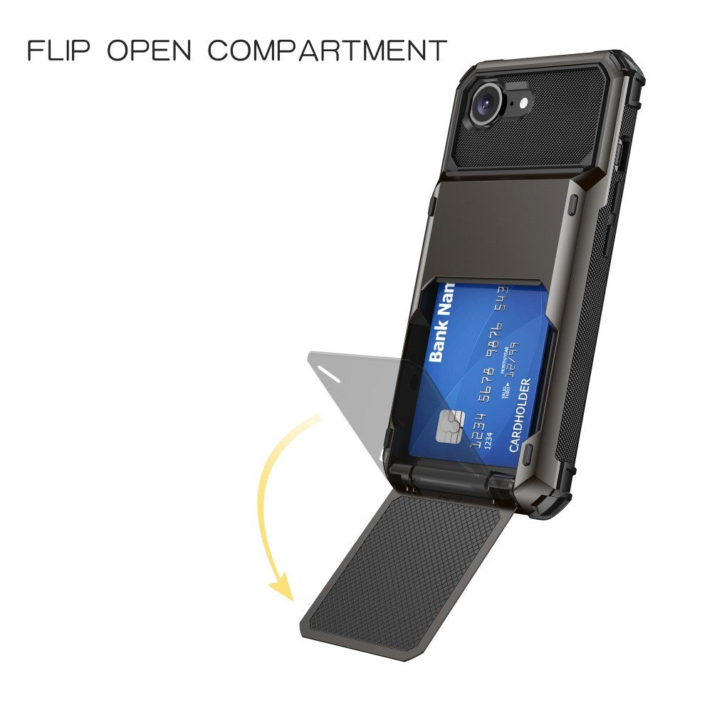 EIDERWOOD iPhone 16e Mobil Cover m. Kortholder - Grøn