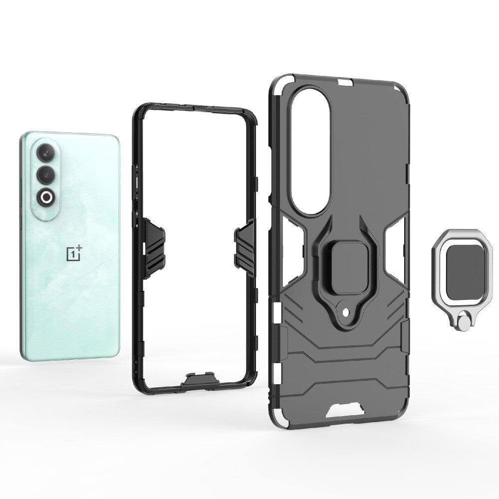 EIDERWOOD OnePlus Nord CE4 (5G) Hybrid Håndværker Mobil Cover m. Magnetisk Kickstand - Sort