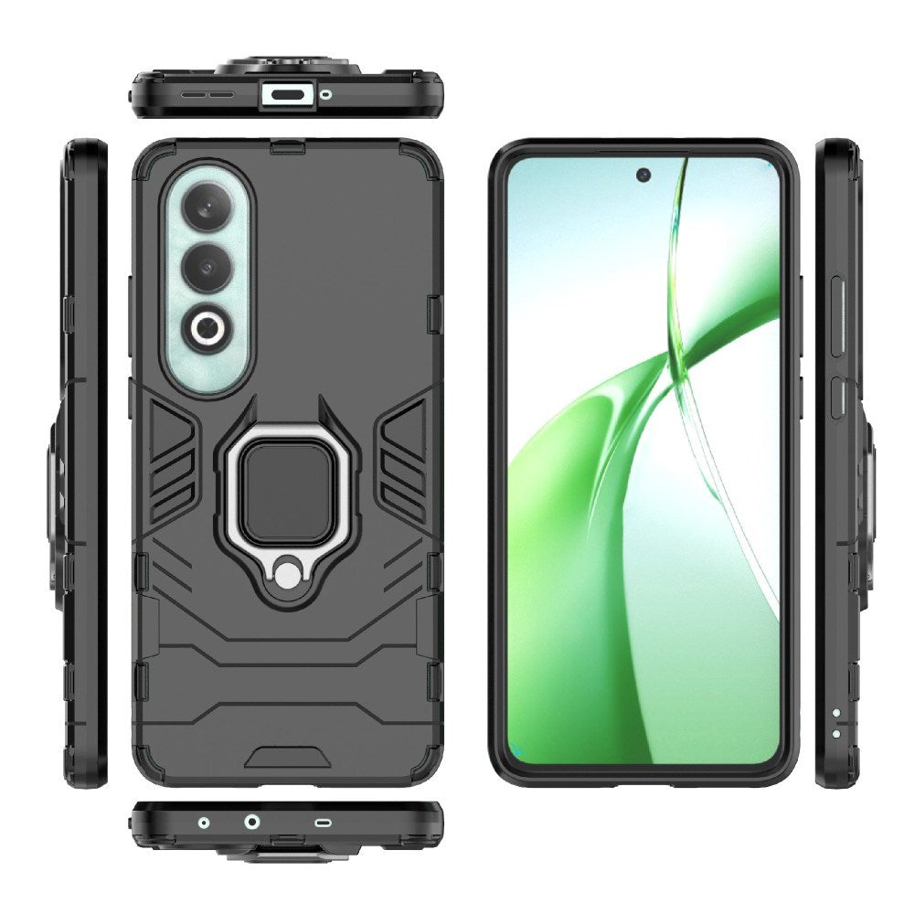 EIDERWOOD OnePlus Nord CE4 (5G) Hybrid Håndværker Mobil Cover m. Magnetisk Kickstand - Sort