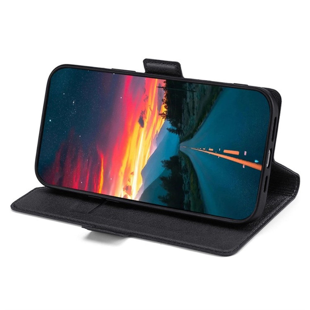 EIDERWOOD Huawei Pura 70 Ultra Kunstlæder Flip Case m. Ståfunktion & Kortholder - Sort