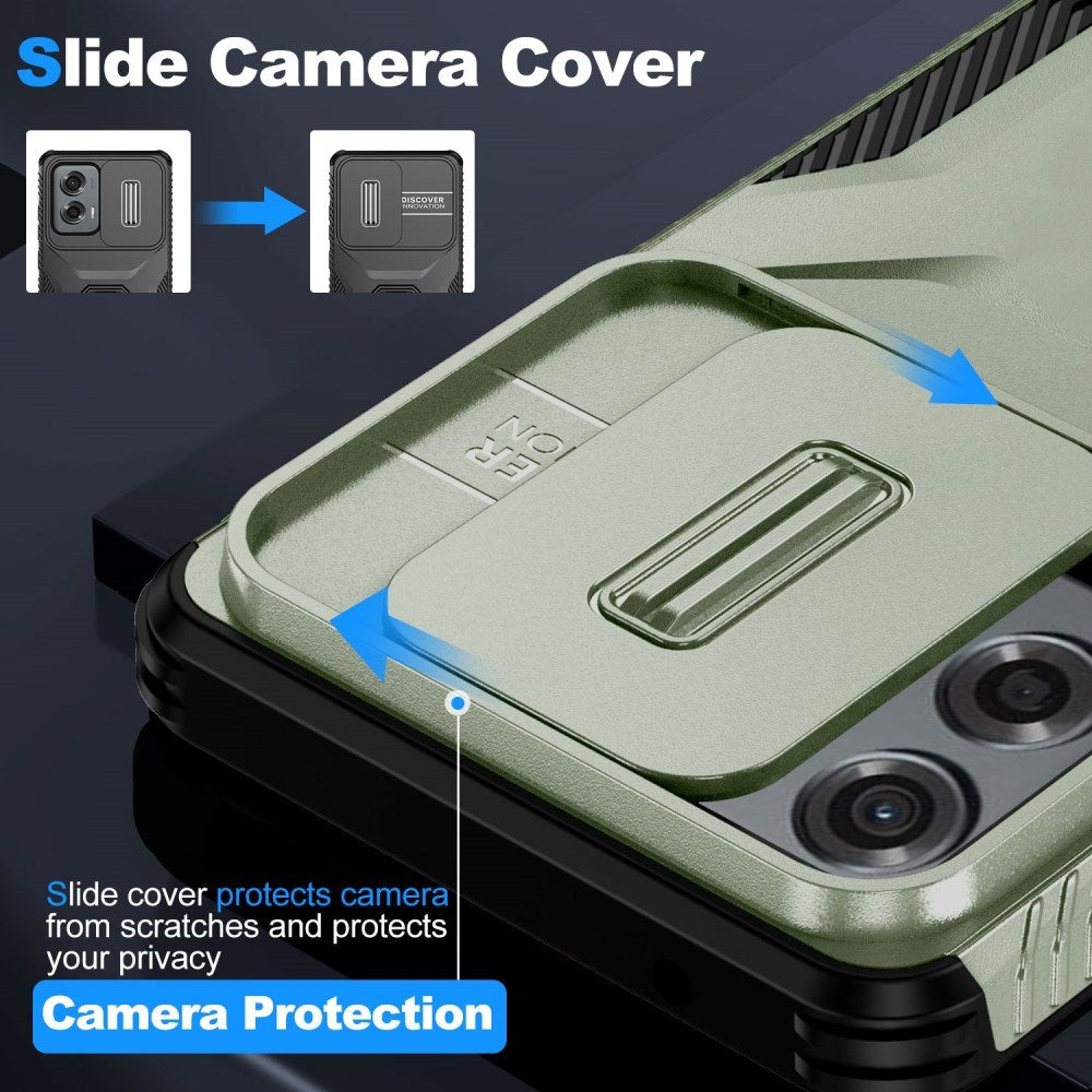 EIDERWOOD Motorola Moto G Stylus 5G (2024) Håndværker Mobil Cover m. Cam Slider - Grøn