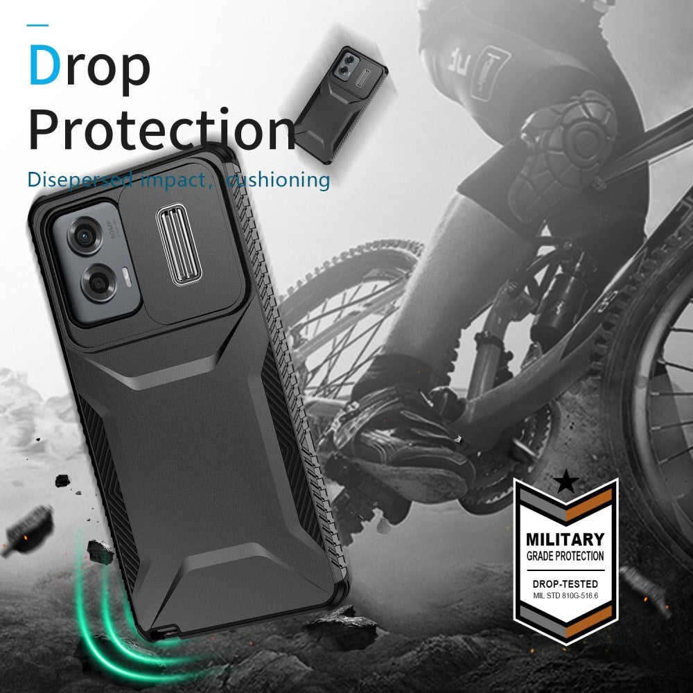EIDERWOOD Motorola Moto G Stylus 5G (2024) Håndværker Mobil Cover m. Cam Slider - Sort