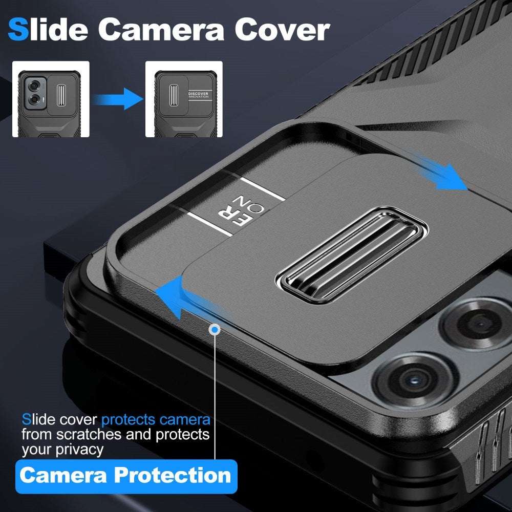 EIDERWOOD Motorola Moto G Stylus 5G (2024) Håndværker Mobil Cover m. Cam Slider - Sort