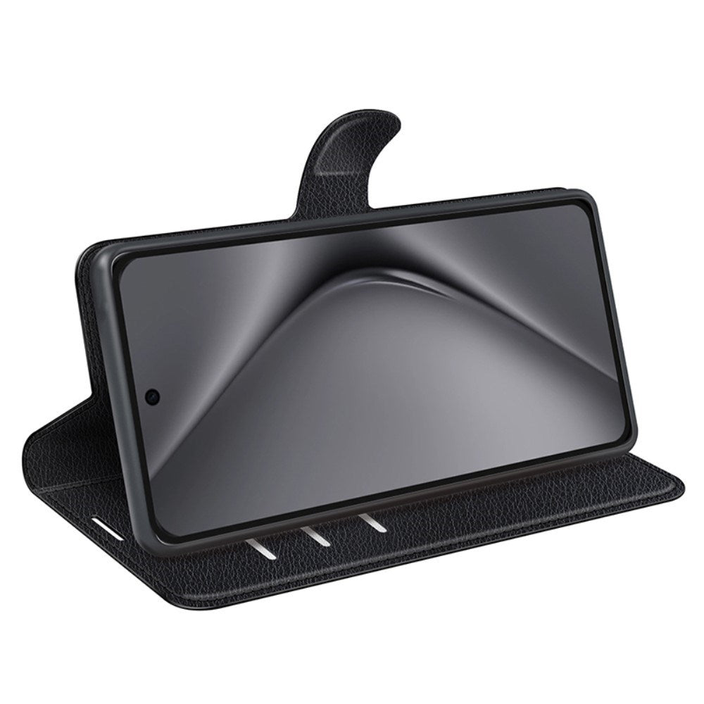 EIDERWOOD - Huawei Pura 70 Pro / 70 Pro+ (Plus) - Kunstlæder Flip Cover m. Kortholder & Ståfunktion - Sort