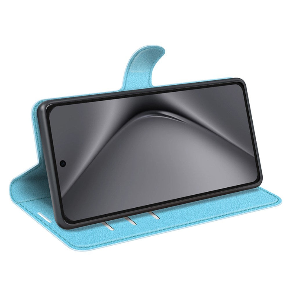 EIDERWOOD - Huawei Pura 70 Pro / 70 Pro+ (Plus) - Kunstlæder Flip Cover m. Kortholder & Ståfunktion - Blå