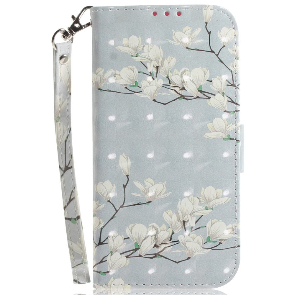 EIDERWOOD Sony Xperia 5 VI Læder Mobil Cover m. Pung & Strop - Magnolia Blomster