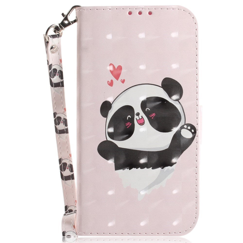 EIDERWOOD Sony Xperia 5 VI Læder Mobil Cover m. Pung & Strop - Glad Panda