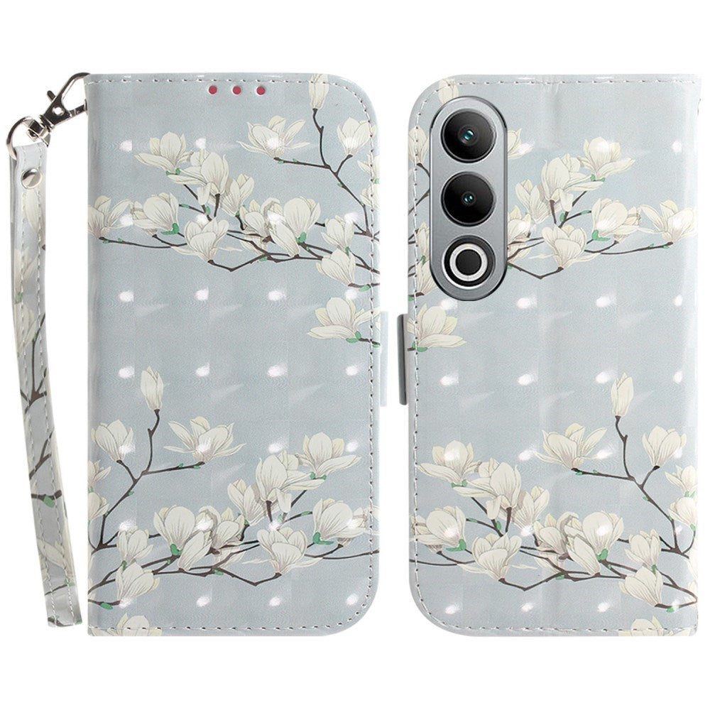 EIDERWOOD OnePlus Nord CE4 (5G) Læder Mobil Cover m. Print - Magnolia Blomster