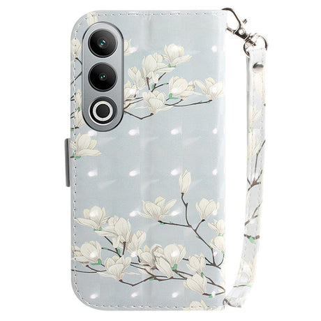 EIDERWOOD OnePlus Nord CE4 (5G) Læder Mobil Cover m. Print - Magnolia Blomster