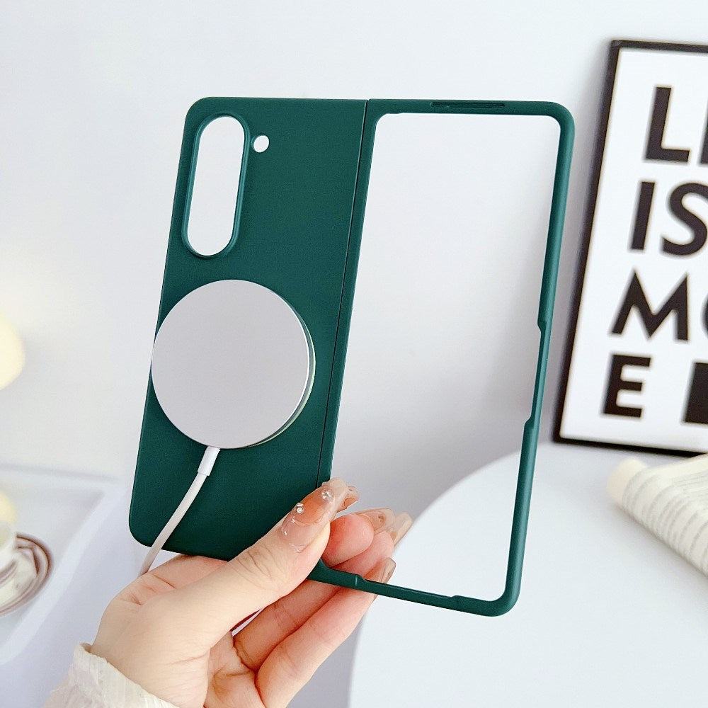 EIDERWOOD Samsung Galaxy Z Fold6 Gummibelagt Hård Plastik Mobil Cover - MagSafe Kompatibel - Mørkegrøn