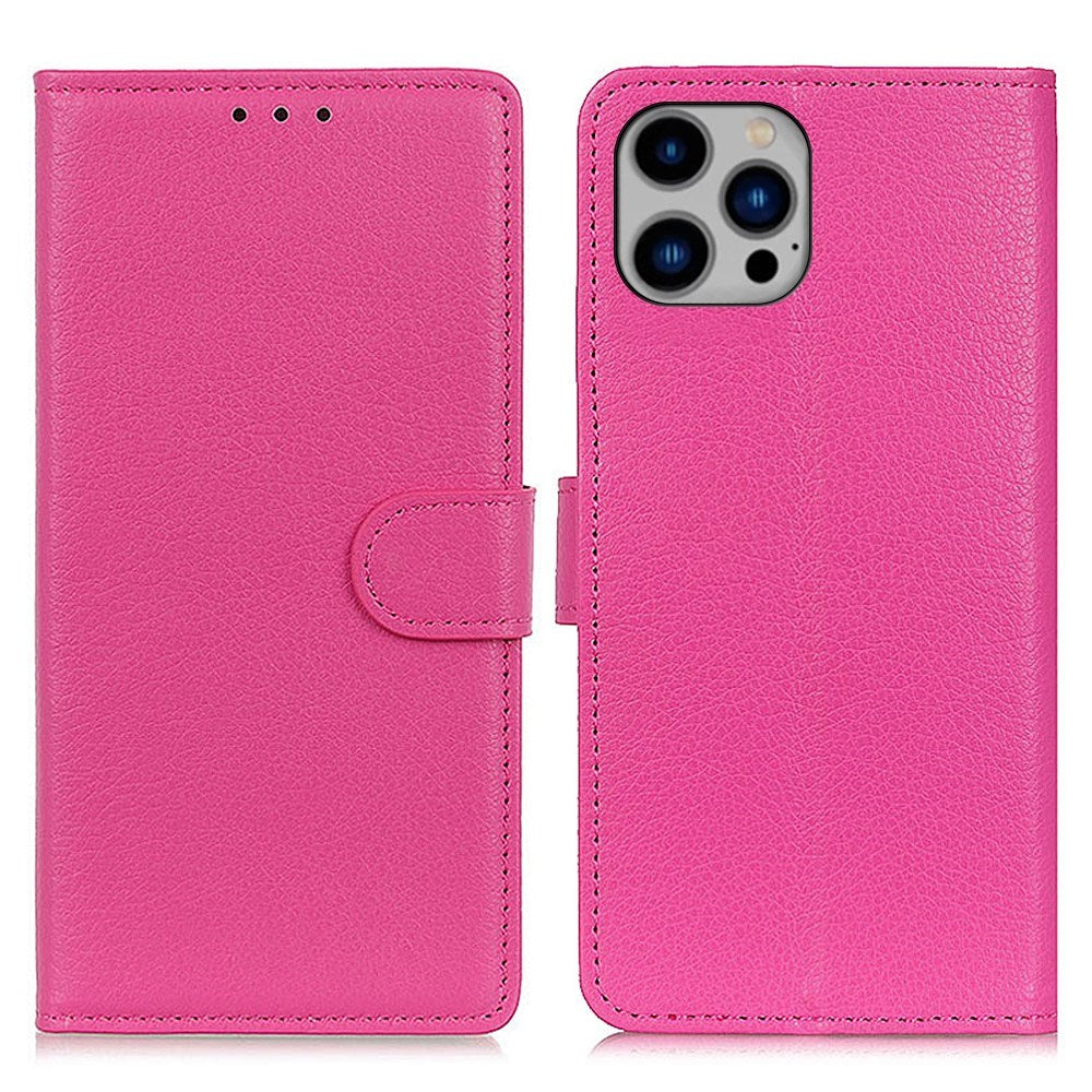 EIDERWOOD iPhone 16 Pro Max Læder Flip Cover m. Kortholder & Stander - Pink