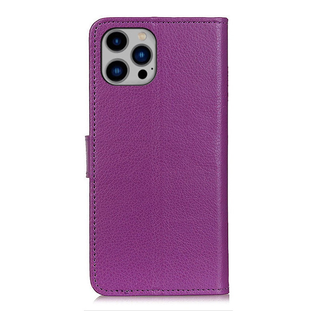 EIDERWOOD iPhone 16 Pro Max Læder Flip Cover m. Kortholder & Stander - Lilla